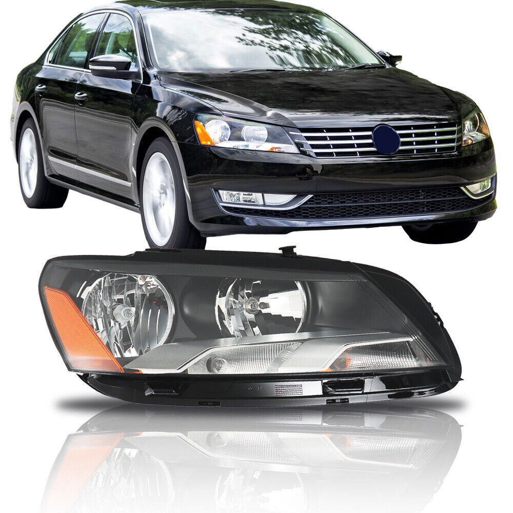 Right Side Headlight Assembly For 2012-2015 Volkswagen Passat Halogen
