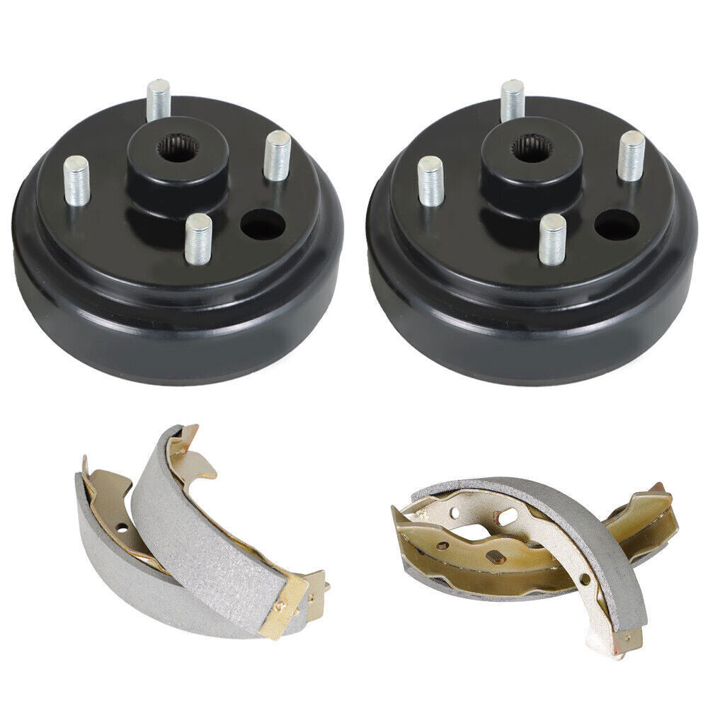 FOR EZGO Rear Brake hub Drums Brake Shoe Kit Electric TXT 96+ Golf Carts 19186G1
