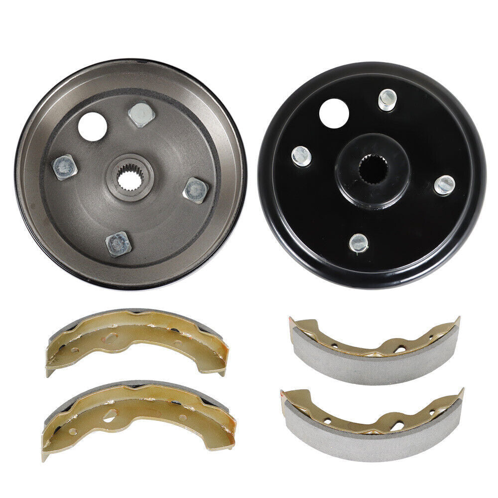 FOR EZGO Rear Brake hub Drums Brake Shoe Kit Electric TXT 96+ Golf Carts 19186G1