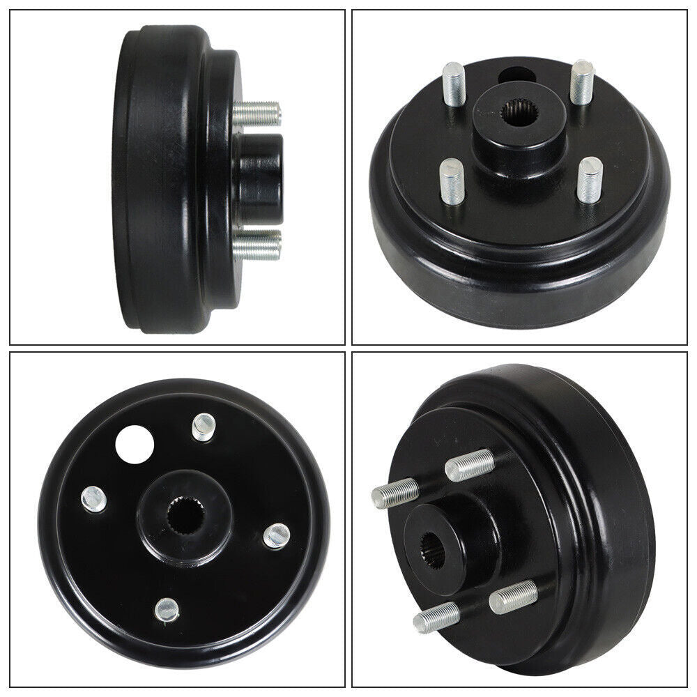FOR EZGO Rear Brake hub Drums Brake Shoe Kit Electric TXT 96+ Golf Carts 19186G1