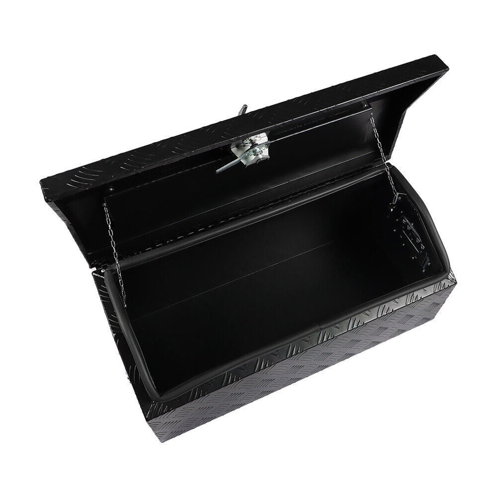 Black Heavy Duty Pickup Truck Tool Box Bed RV Trailer Storage w/ Key