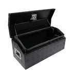 Black Heavy Duty Pickup Truck Tool Box Bed RV Trailer Storage w/ Key