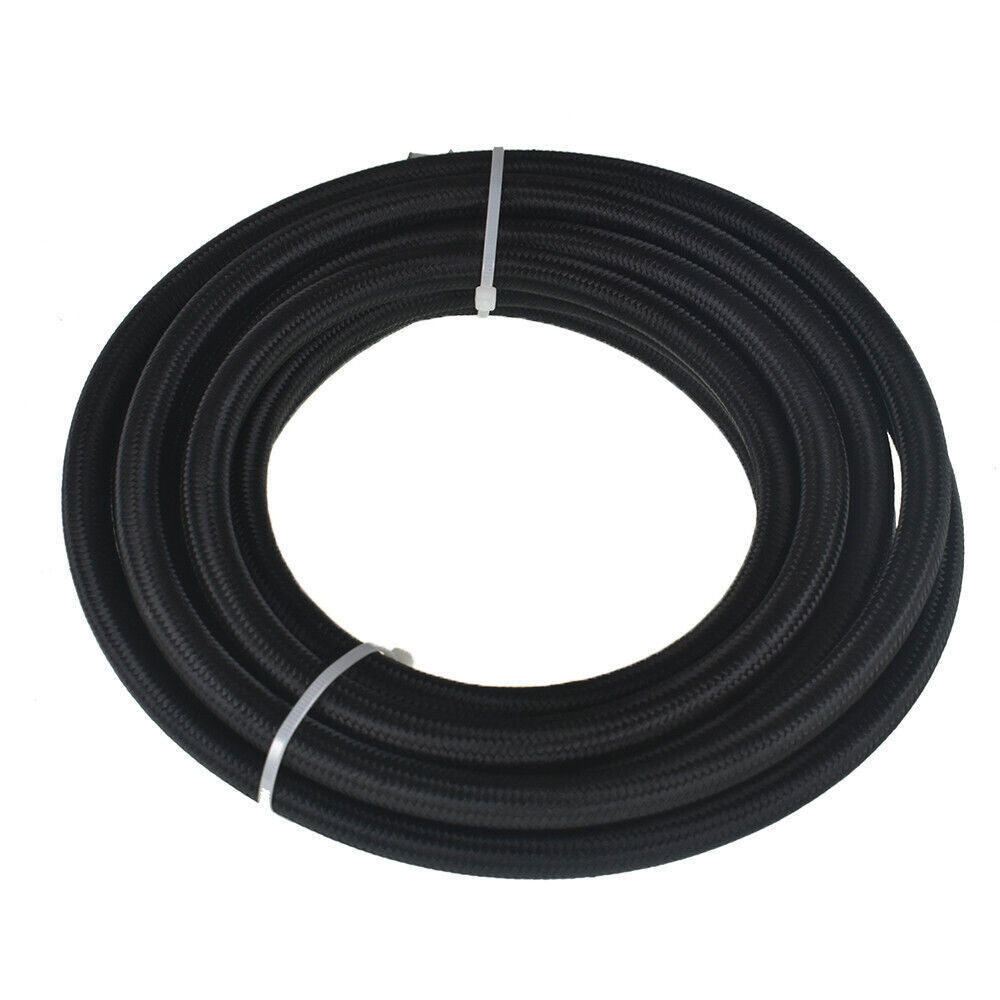 8AN 20FT PTFE fuel line hose kit, E85 stainless steel nylon braided hose