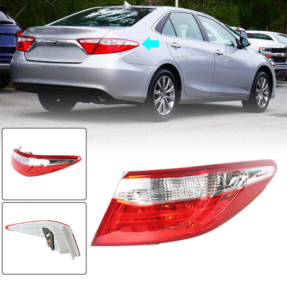 Outer Tail Light Lamp For 2015-2017 Toyota Camry Assembly Clear Right RH