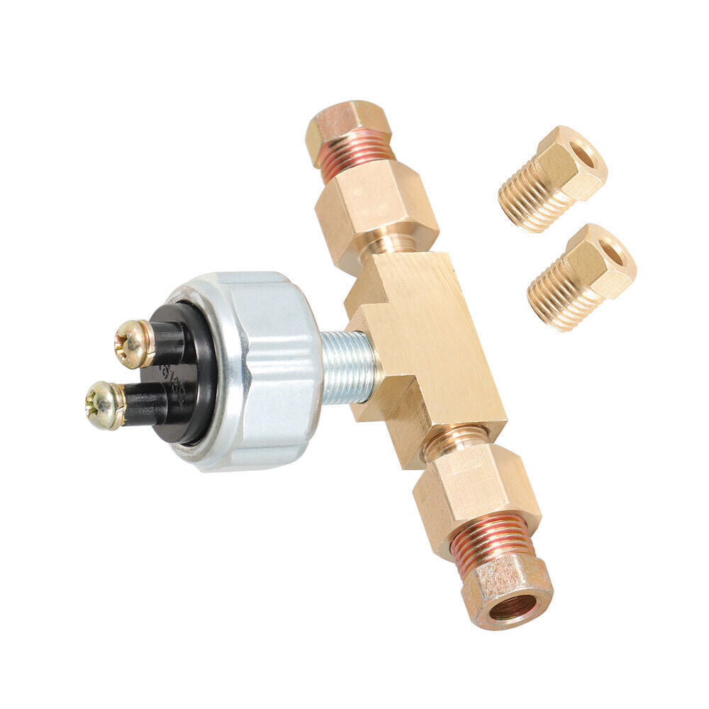 Hydraulic Brake Light Switch In Line Universal ABS Metal Low Pressure