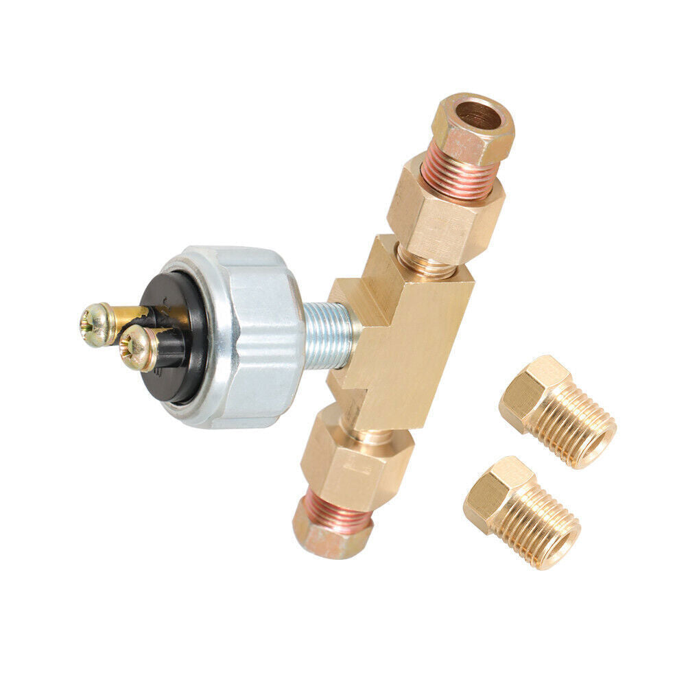 Hydraulic Brake Light Switch In Line Universal ABS Metal Low Pressure