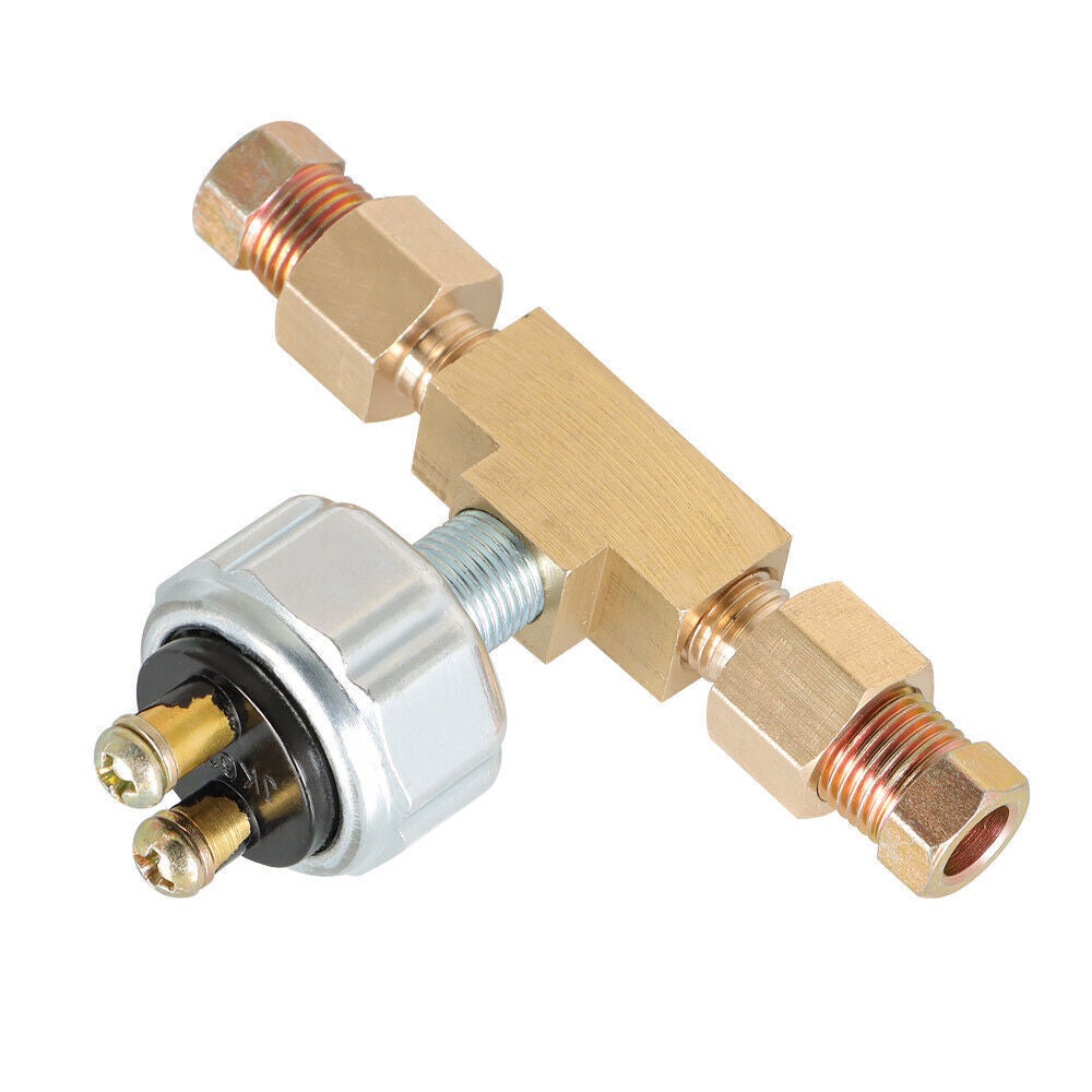 Hydraulic Brake Light Switch In Line Universal ABS Metal Low Pressure