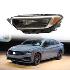 Left Headlight For 2019-2023 Volkswagen Jetta Projector LED w/DRL Clear