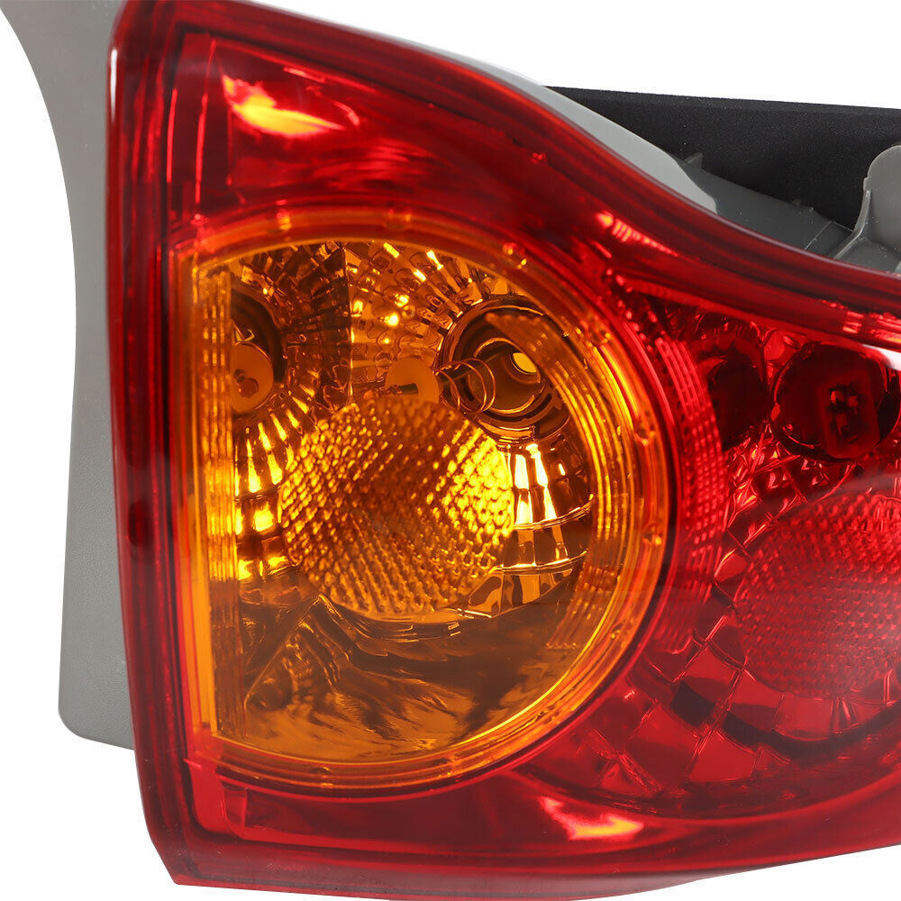 Outer Tail Light For 2009-10 Toyota Corolla Left Driver LH Black Housing