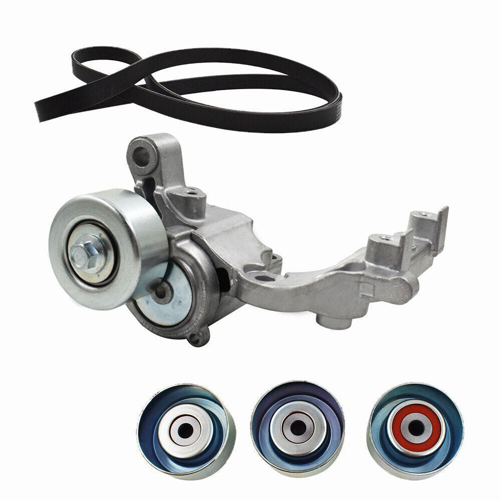 Drive Belt Tensioner & Idler Pulley Kit For 03-09 Toyota 4Runner V6 4.0L