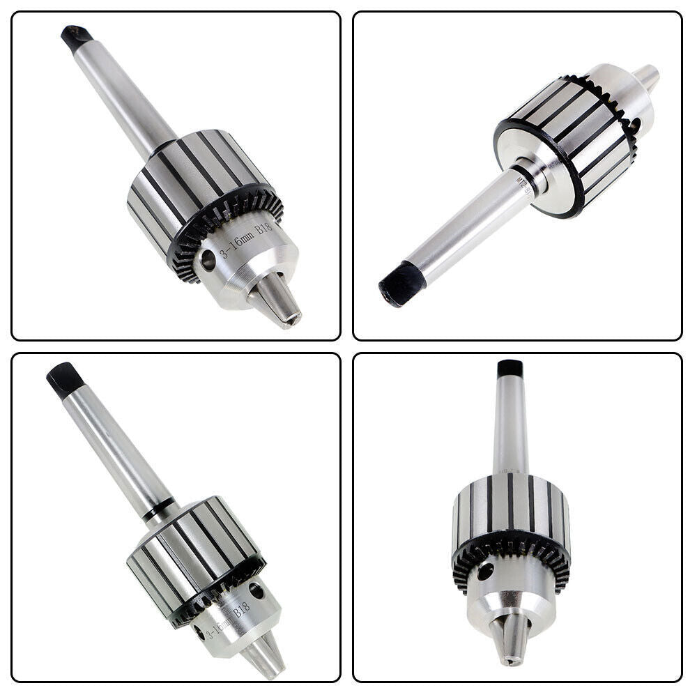5/8" Capacity Heavy Drill Chuck With K32 Chuck Key & MT2 Shank 2 Morse Taper"