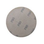 100 Pack 80 Grit 5 Inch Hook Pads Sanding Disc Flocking NO-Hole Sand Paper