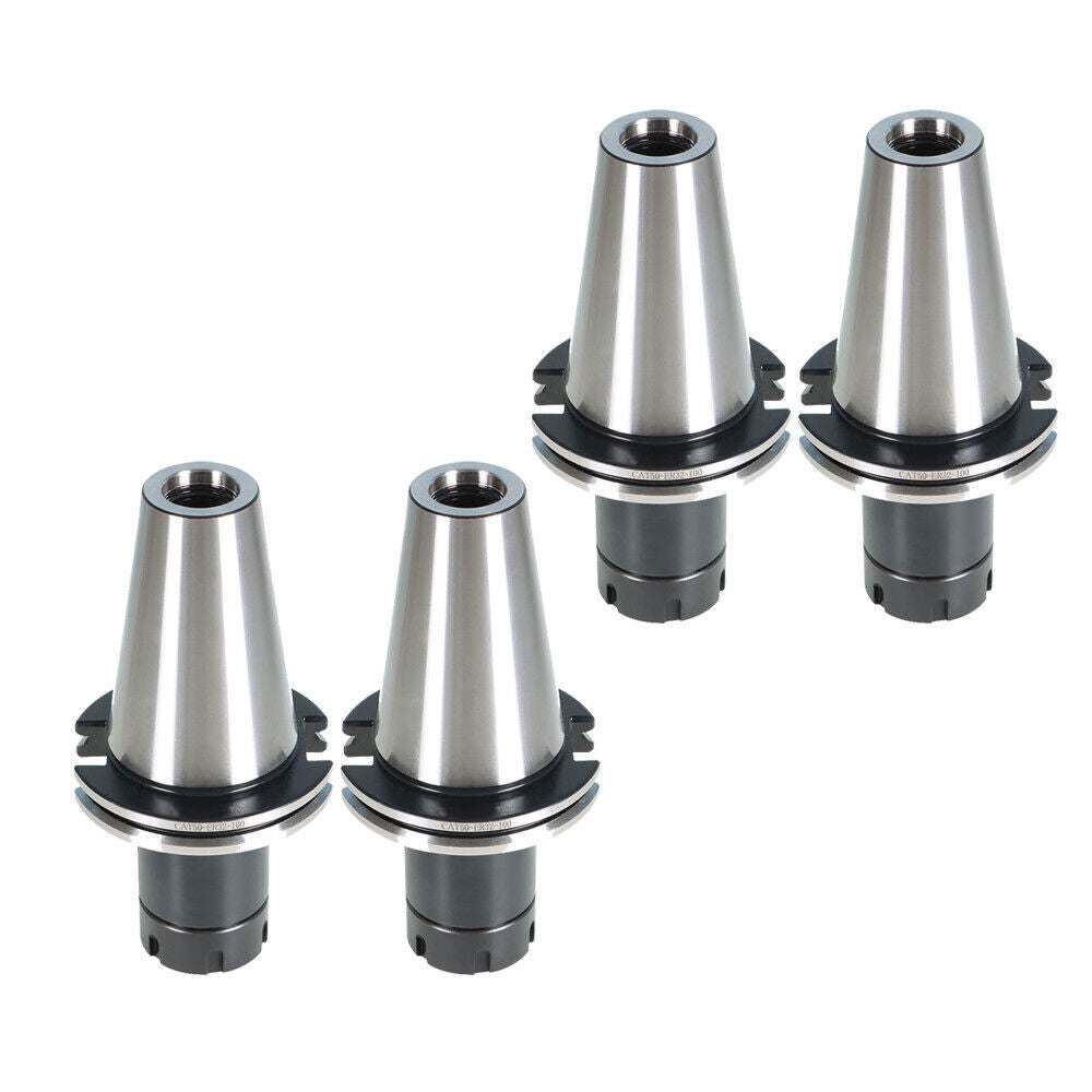 CAT50-ER32 COLLET CHUCK 4" Gage Length 4 CHUCKS Tool Holder Set