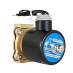 1/2 In NPT 12V DC Brass Electric Solenoid Valve Water Air Gas Viton NC