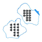 For Buick Cadillac Chevrolet Pontiac Saturn 3.6L Valve Cover Gasket Set