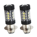 2PCS 80W LED Super White Head Light Bulbs For Honda TRX 250 300 400 450 700 USA