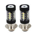 2PCS 80W LED Super White Head Light Bulbs For Honda TRX 250 300 400 450 700 USA