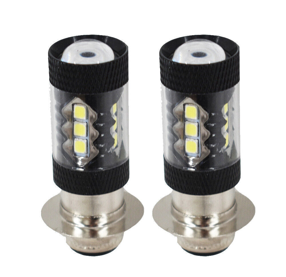 2PCS 80W LED Super White Head Light Bulbs For Honda TRX 250 300 400 450 700 USA