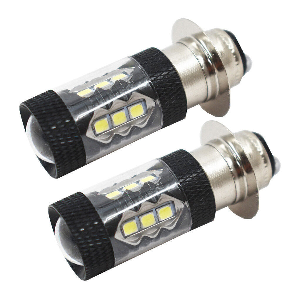 2PCS 80W LED Super White Head Light Bulbs For Honda TRX 250 300 400 450 700 USA