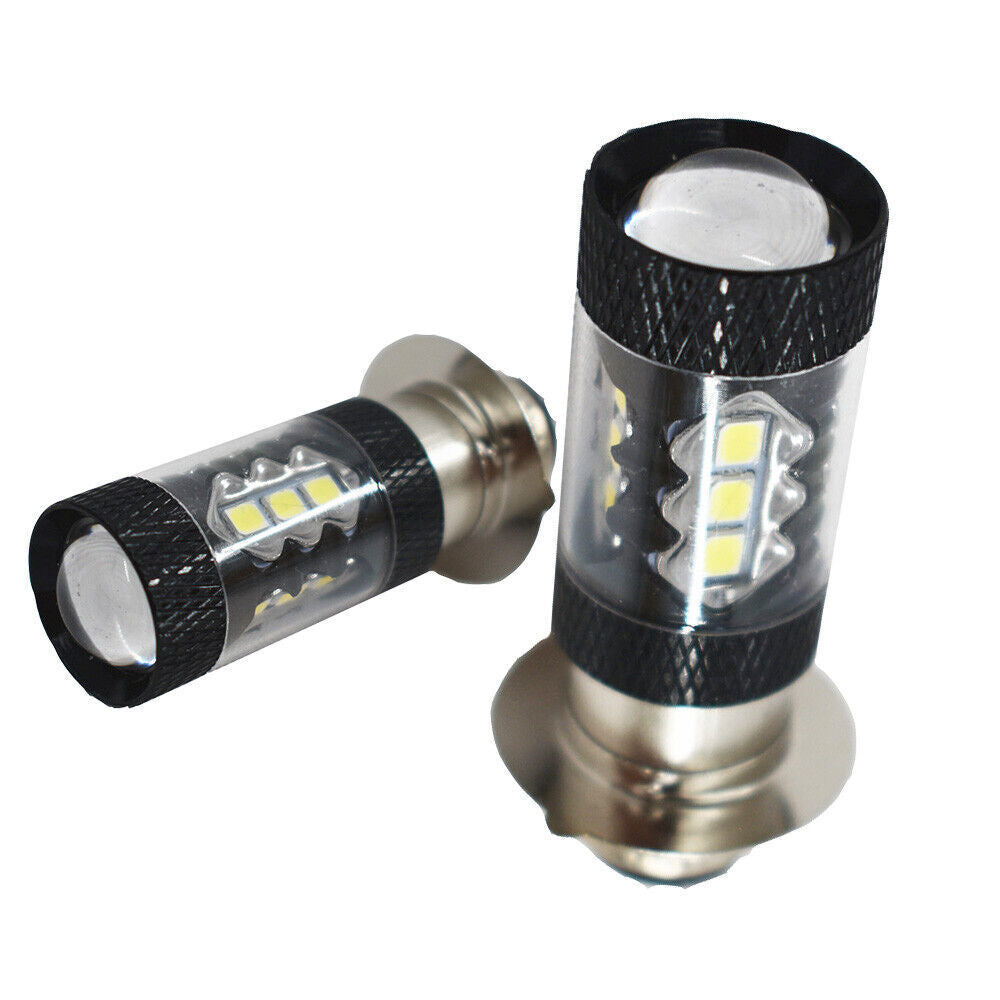 2PCS 80W LED Super White Head Light Bulbs For Honda TRX 250 300 400 450 700 USA