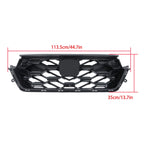 Front Upper Grille For 23-2024 Honda CRV CR-V Sport Hybrid Glossy Black
