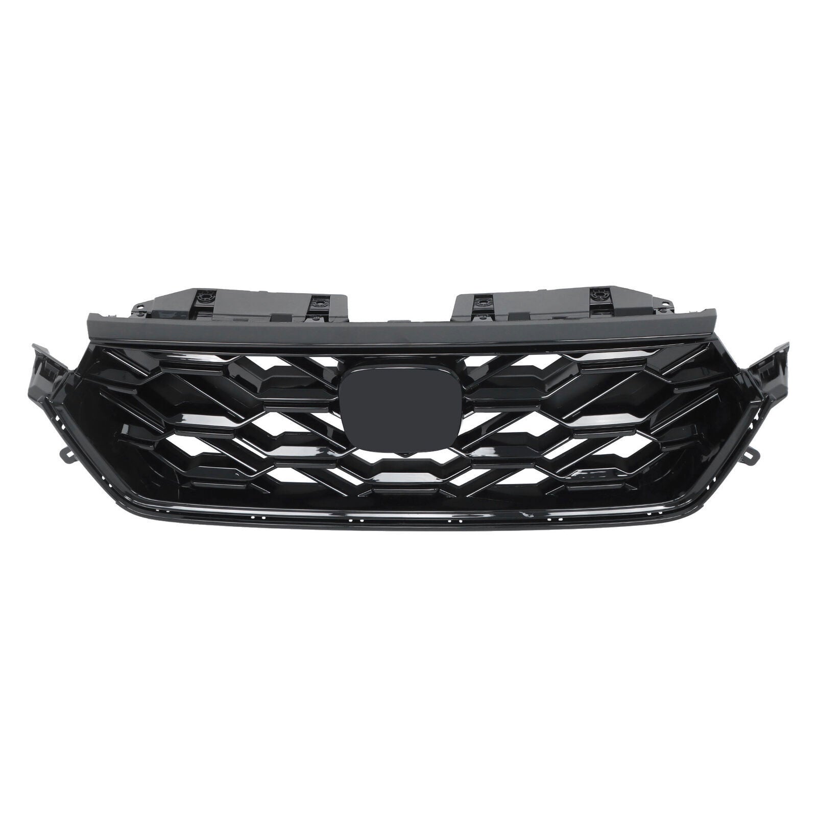 Front Upper Grille For 23-2024 Honda CRV CR-V Sport Hybrid Glossy Black