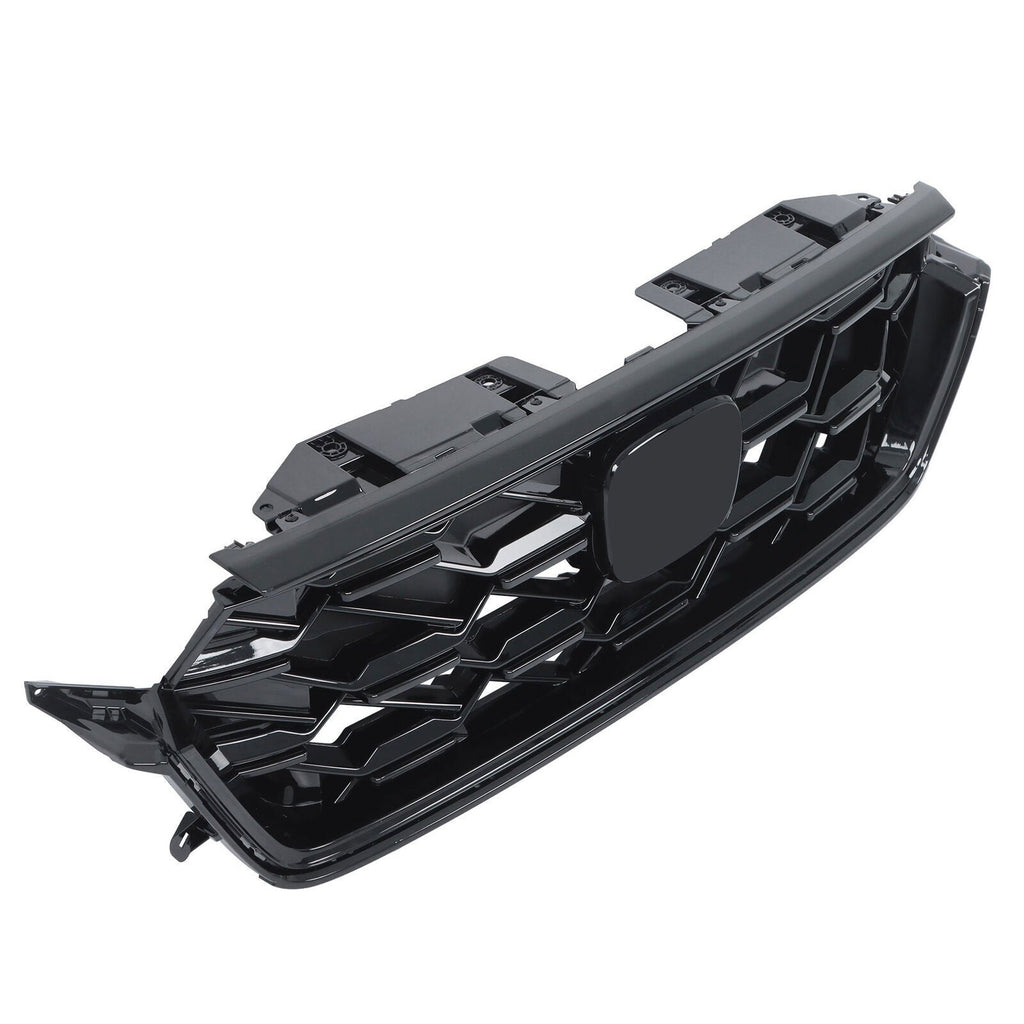 Front Upper Grille For 23-2024 Honda CRV CR-V Sport Hybrid Glossy Black