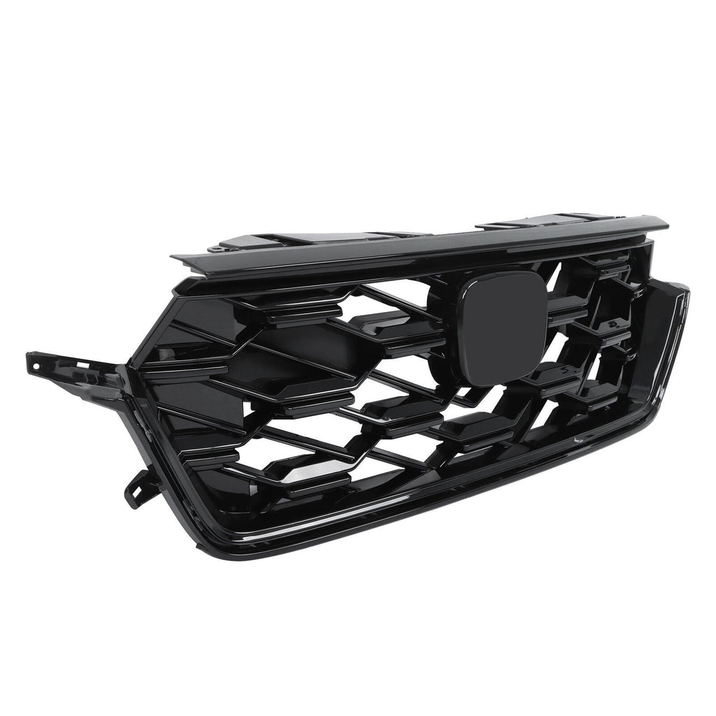 Front Upper Grille For 23-2024 Honda CRV CR-V Sport Hybrid Glossy Black