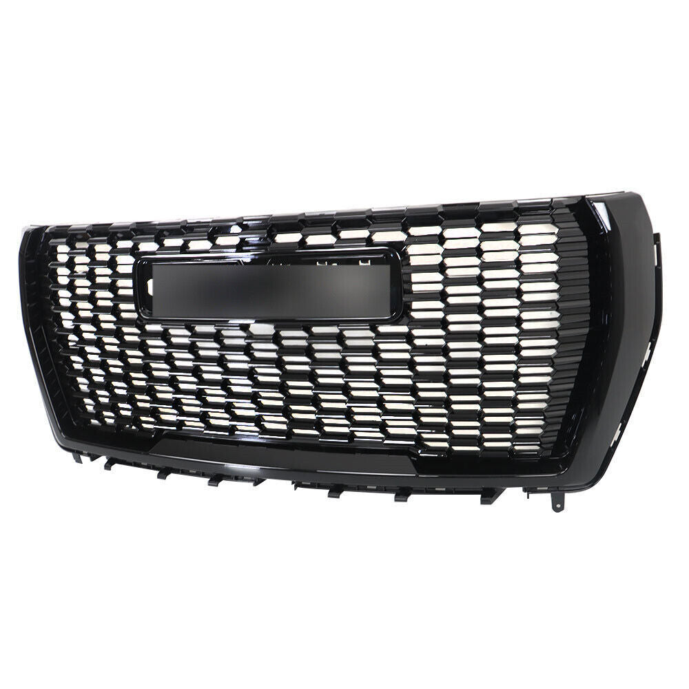 Fron Upper Grille For 2021 2022 Gmc Yukon XL Denali Black Grill 84835783