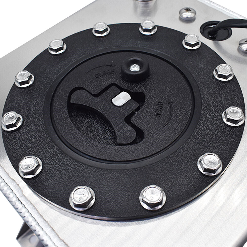 2.5 Gallon / 10L Fuel Cell Tank Aluminum Racing Drift W/ Level Sender