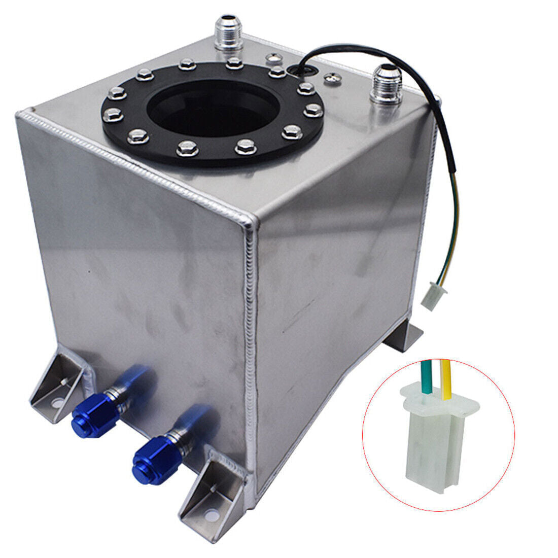 2.5 Gallon / 10L Fuel Cell Tank Aluminum Racing Drift W/ Level Sender