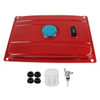 3.9 Gallon Universal Secondary Fuel Gas Tank Generator Petcock Filter Gauge Cap