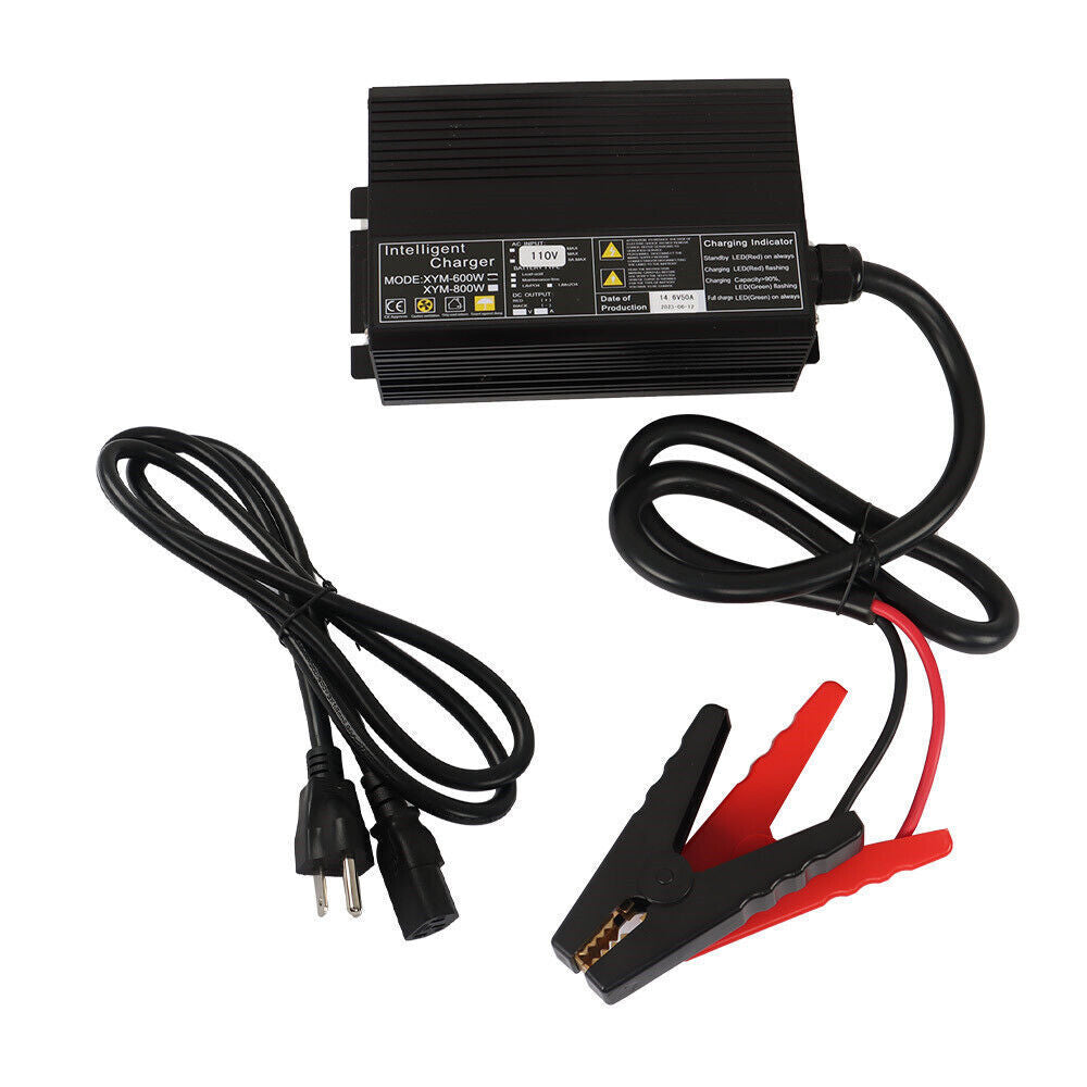 for Lifepo4 Lithium Iron Smart Battery Charger 14.6V 50A Adjustable