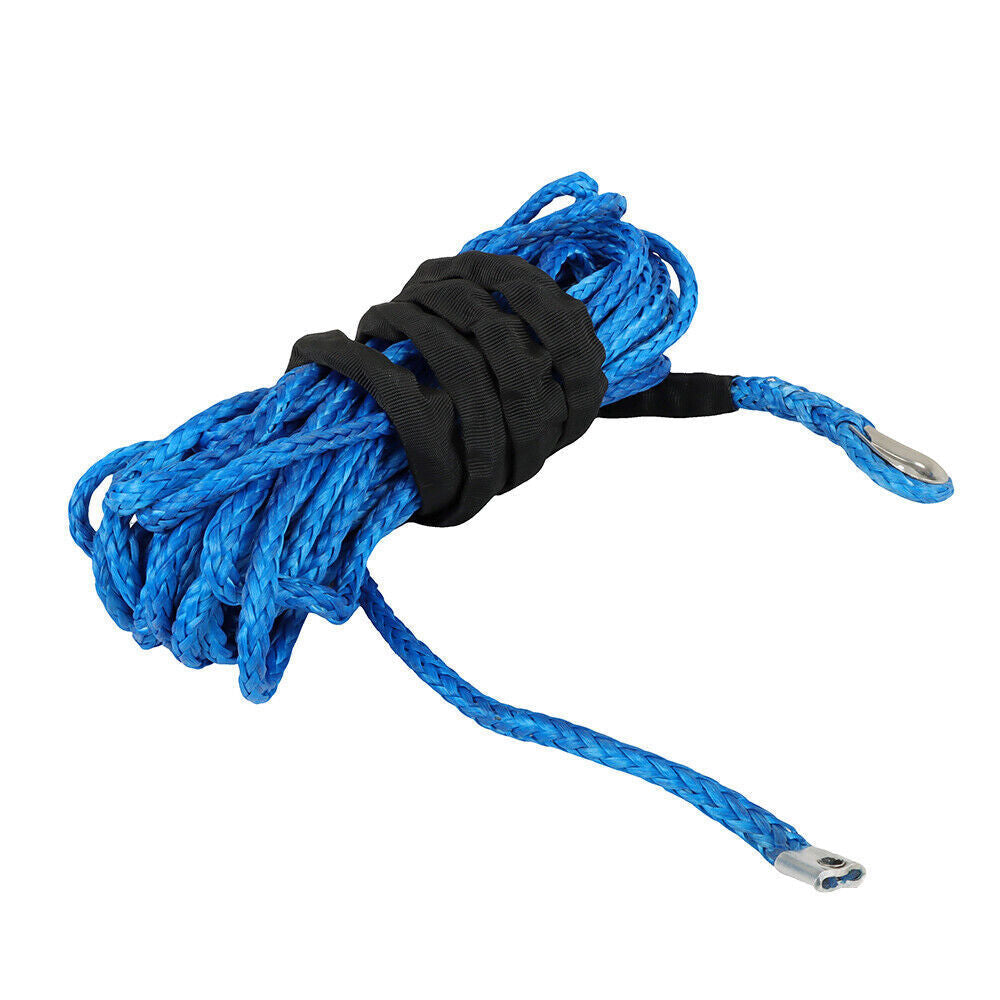 5/16"x50' 12000LBS Synthetic Winch Rope Line Recovery Cable For UTV ATV w/Sheath