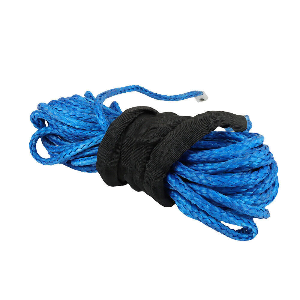 5/16"x50' 12000LBS Synthetic Winch Rope Line Recovery Cable For UTV ATV w/Sheath