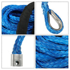 5/16"x50' 12000LBS Synthetic Winch Rope Line Recovery Cable For UTV ATV w/Sheath