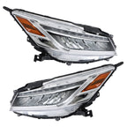 Right+Left Full LED Headlights Chrome For 2016-2017 Honda Accord Sedan