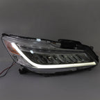 Right+Left Full LED Headlights Chrome For 2016-2017 Honda Accord Sedan