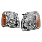 Left+Right Headlights For 2007-2014 GMC Yukon Denali XL1500 2500 Halogen