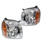 Left+Right Headlights For 2007-2014 GMC Yukon Denali XL1500 2500 Halogen
