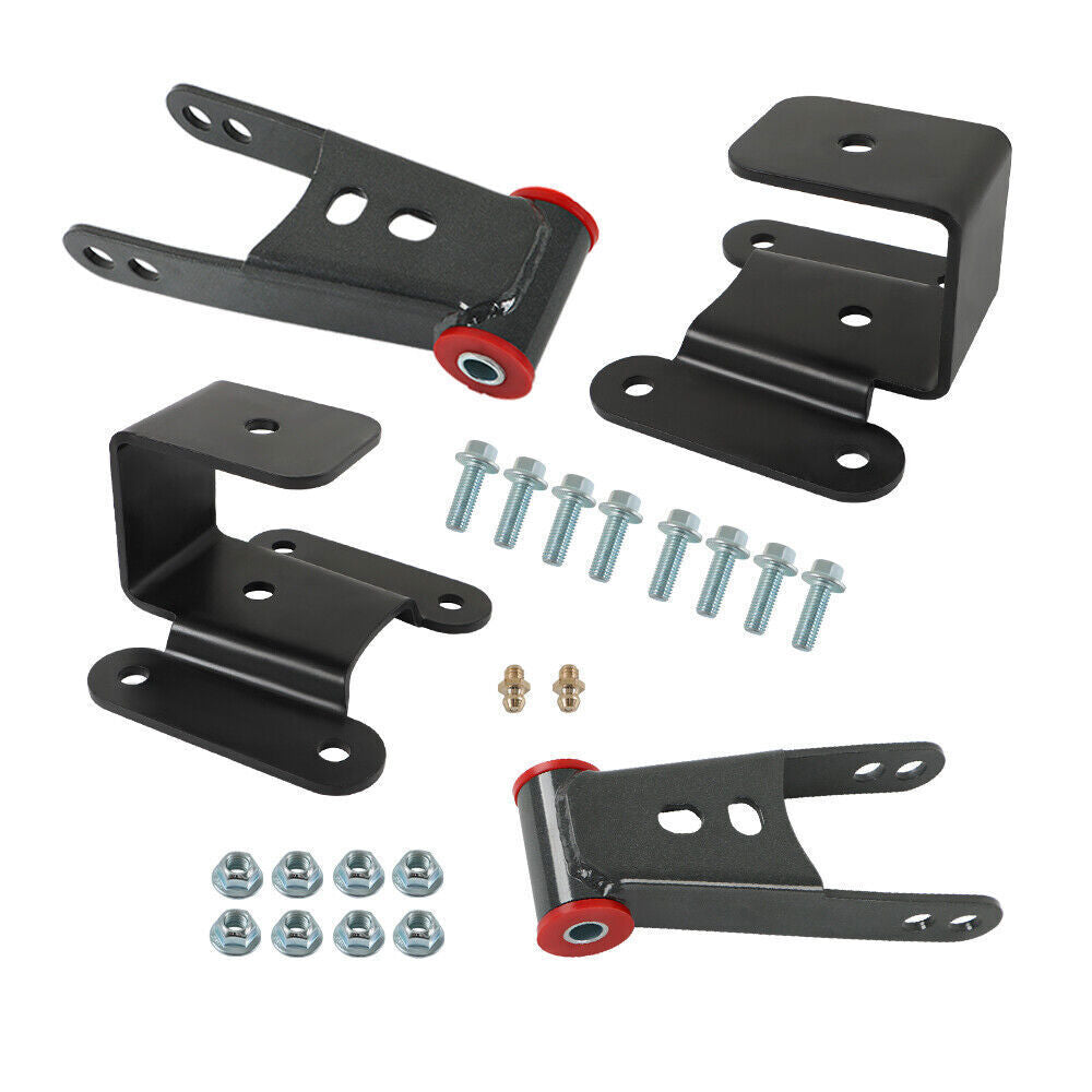 Drop Shackles Hangers Lowering Kit 2"-4" For 1994-02 Dodge Ram 2500 3500