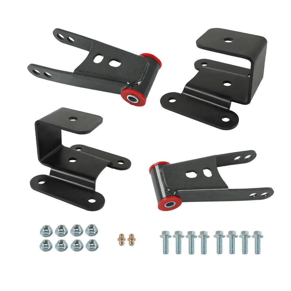 Drop Shackles Hangers Lowering Kit 2"-4" For 1994-02 Dodge Ram 2500 3500