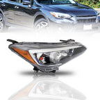 Right Headlight For 2017-2018 Subaru Impreza/Crosstrek Halogen Chrome