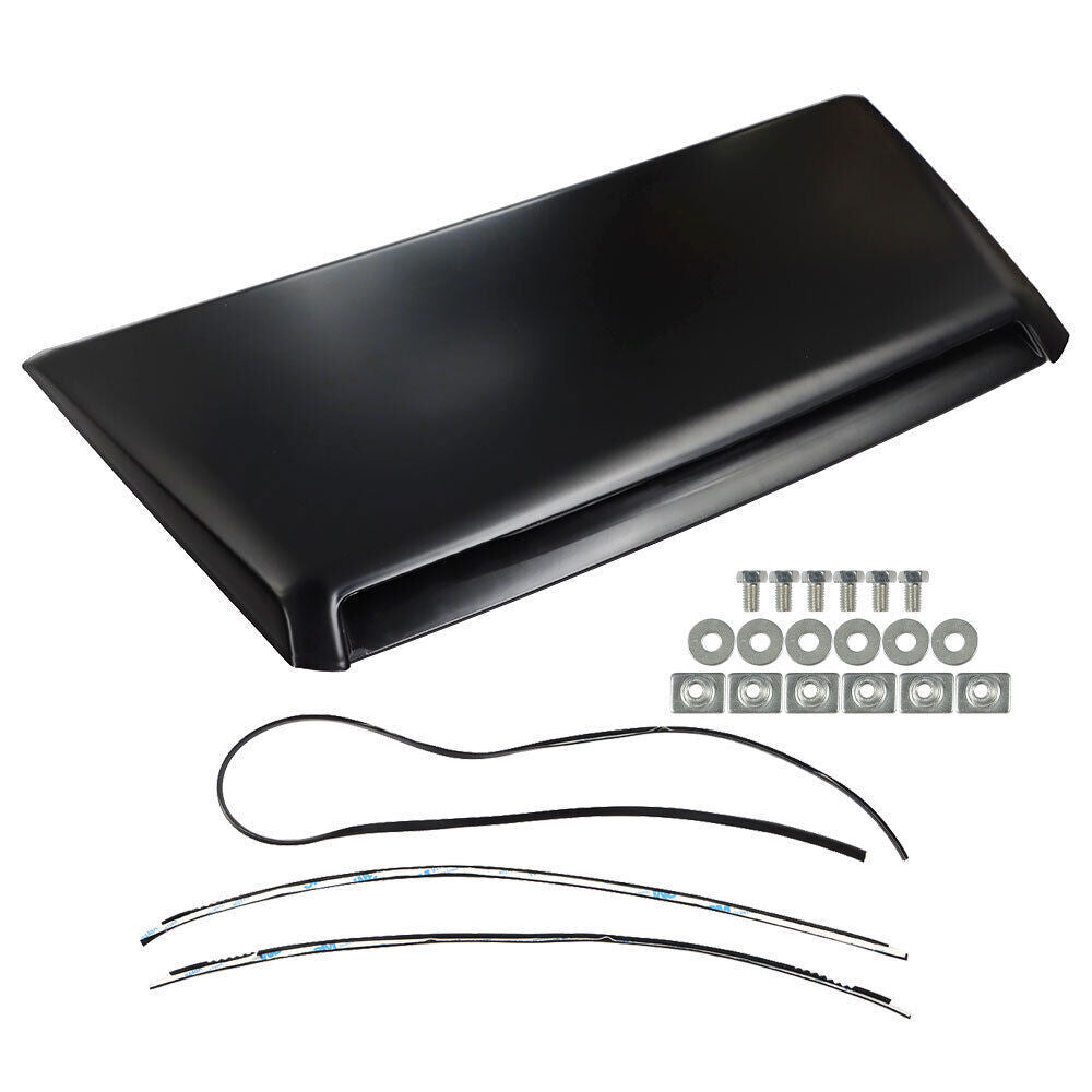 Front Hood Scoop Bulge Kit For 2014-2021 Toyota Tundra Black Plastic