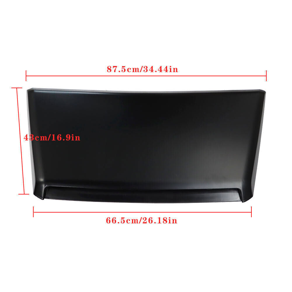 Front Hood Scoop Bulge Kit For 2014-2021 Toyota Tundra Black Plastic
