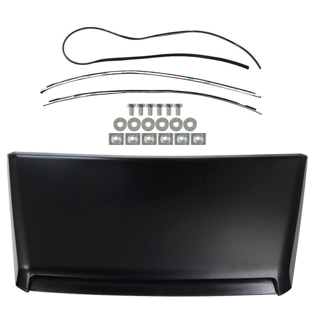 Front Hood Scoop Bulge Kit For 2014-2021 Toyota Tundra Black Plastic
