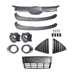 Front Bumper Cover & Grille Fog Lights Assembly For 2012-2014 Ford Focus