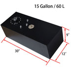 15 Gallon 60L Slim Race Drift Fuel Cell Gas Tank+level Sender Aluminum