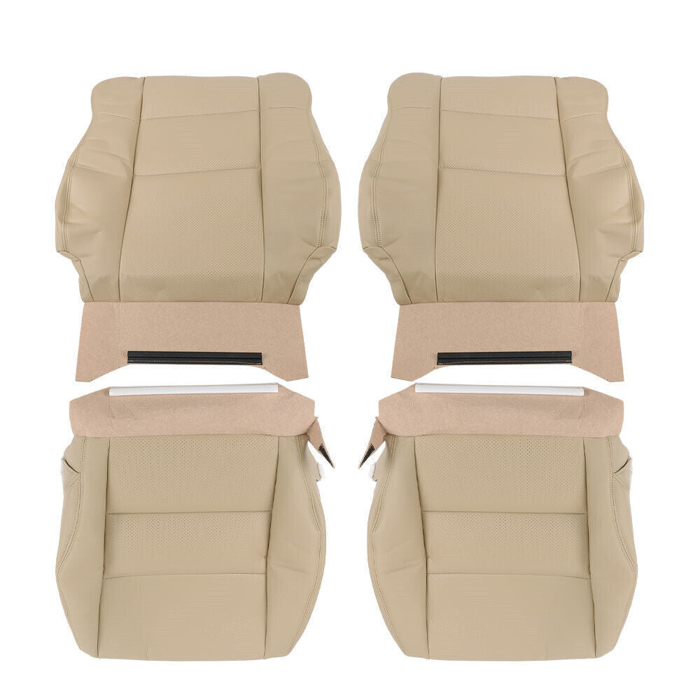 Front Driver Passenger Seat Cover For Acura RDX 2007-2012 Leather Tan