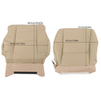Front Driver Passenger Seat Cover For Acura RDX 2007-2012 Leather Tan